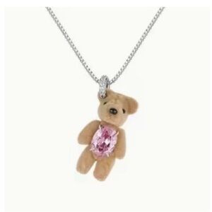 Charming Teddy Bear Pendant Necklace